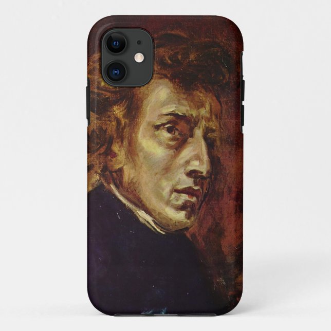 Frederic Chopin Portrait by Eugene Delacroix Case-Mate iPhone Case (Back)