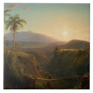 Frederic Edwin Church - American - Pichincha Ceramic Tile