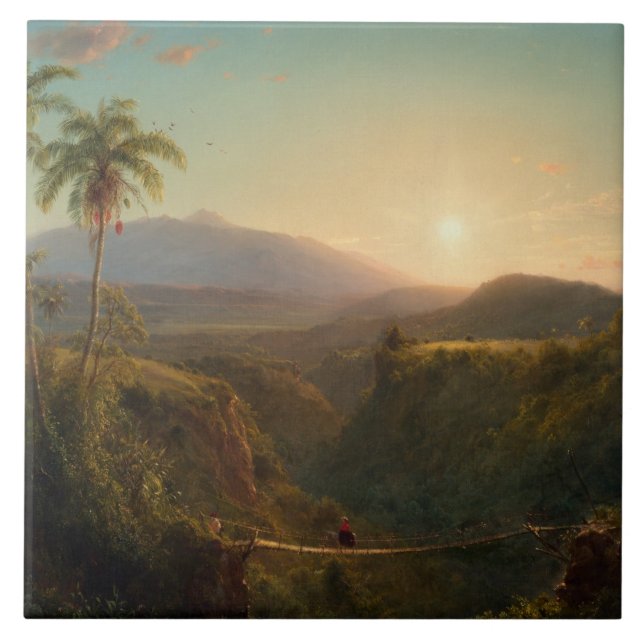 Frederic Edwin Church - American - Pichincha Ceramic Tile (Front)
