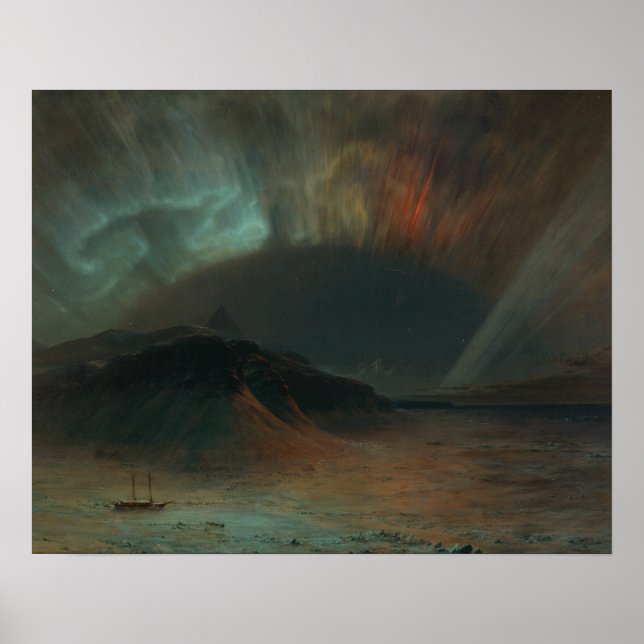 Frederic Edwin Church - Aurora Borealis Poster (Front)