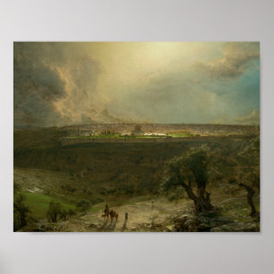 Frederic Edwin Church - Jerusalem from the Mount Poster
