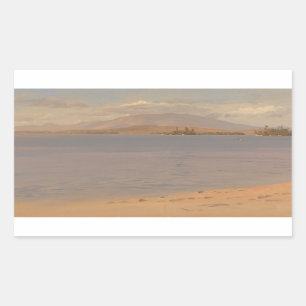 Frederic Edwin Church - Mount Katahdin from Lake Rectangular Sticker