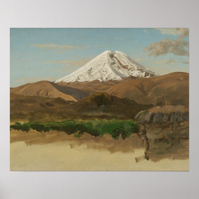 Frederic Edwin Church - Study of Mount Chimborazo Poster (Front)