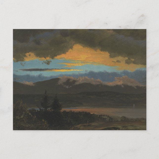 Frederic Edwin Church - Sunset Across the Hudson Postcard (Front)