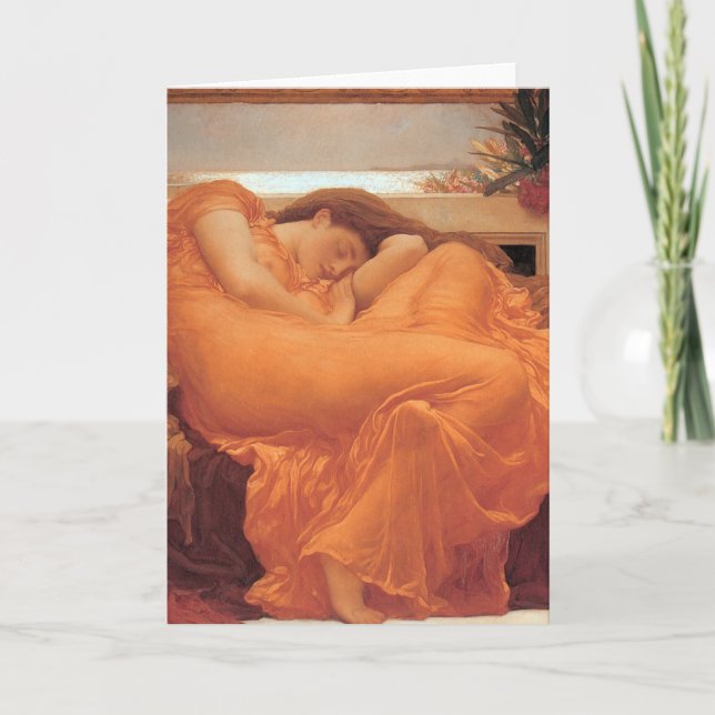 Frederic Leighton Flaming June Card (Front)