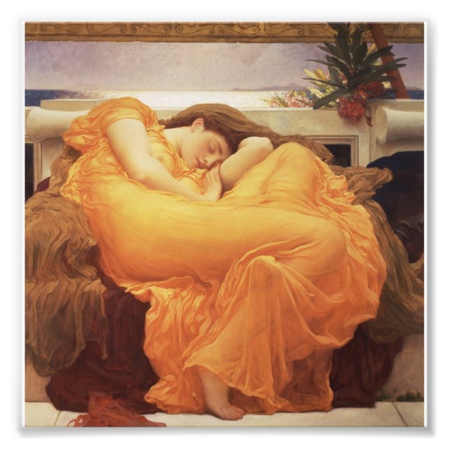 Frederic Leighton - Flaming June Photo Print (Front)