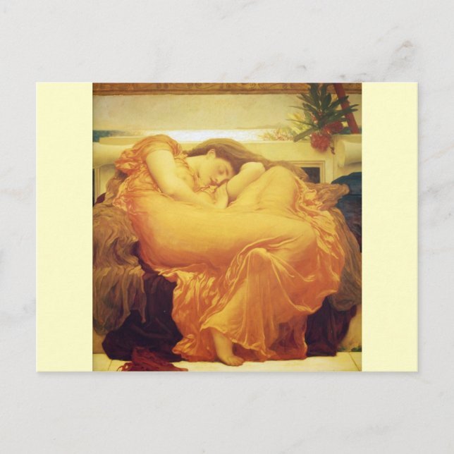Frederic Leighton, "Flaming June" Postcard (Front)