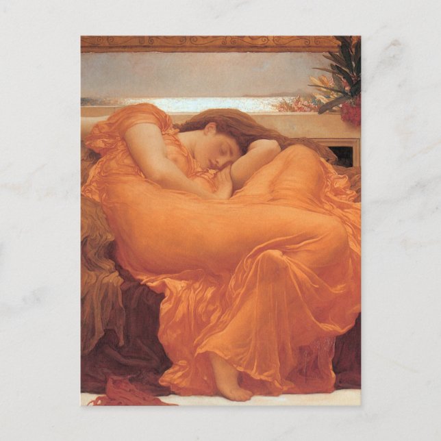 Frederic Leighton Flaming June Postcard (Front)