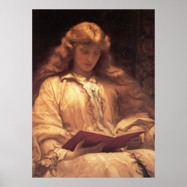 Frederic Leighton Maid with the Yellow Hair Poster (Front)