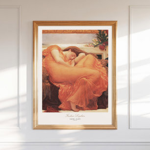 Frederic Lord Leighton Flaming June Painting Art Poster
