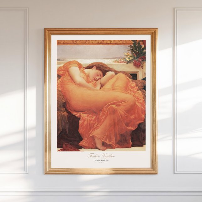 Frederic Lord Leighton Flaming June Painting Art Poster (Creator Uploaded)