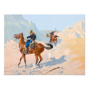 Frederic Remington - The Advance-Guard, or The Mil Photo Print