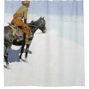 Frederic Remington - The Colour Of Night Shower Curtain