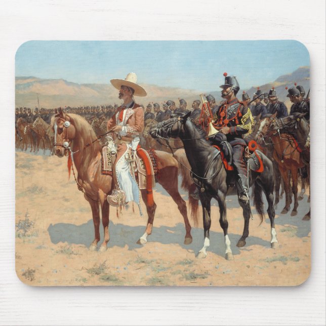 Frederic Remington - The Mexican Major Mouse Pad (Front)