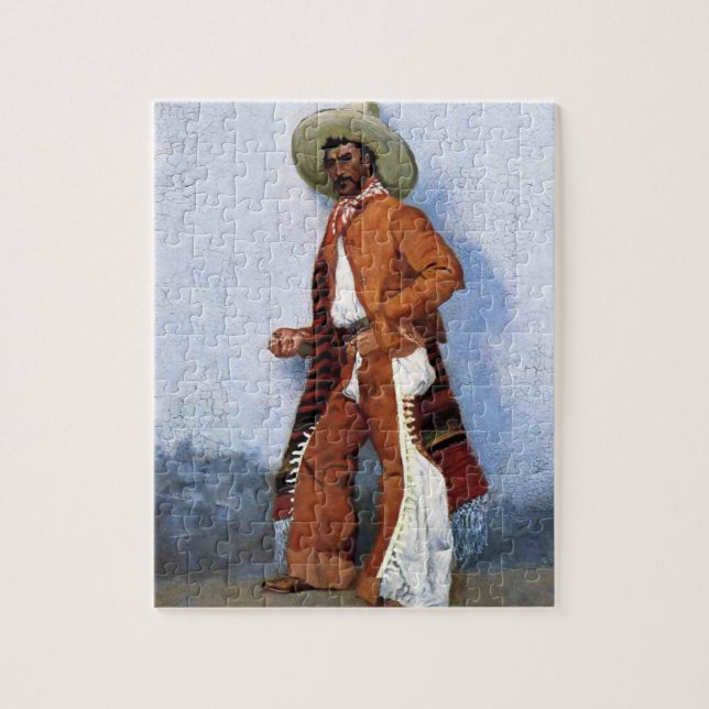 Frederic Remington Western Art “A Vaquero” Jigsaw Puzzle (Vertical)