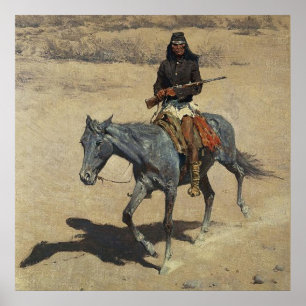 Frederic Remington Western Art “Apache Scout” Poster