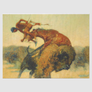 Frederic Remington Western Art “Episode – Buffalo  Tissue Paper
