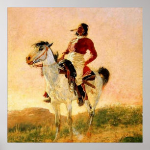 Frederic Remington Western Art “Modern Comanche” Poster