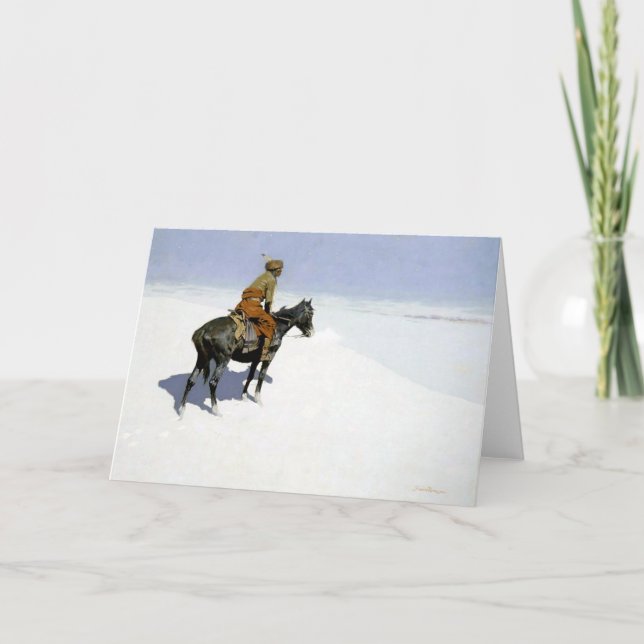 Frederic Remington Western Art “The Scout” Card (Front)