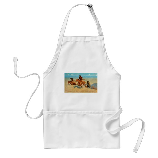 Frederic Remington's The Buffalo Runners (1909) Standard Apron (Front)