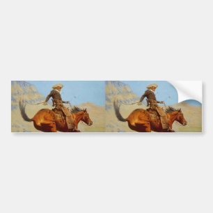 Frederic Remington's The Cowboy (1902) Bumper Sticker