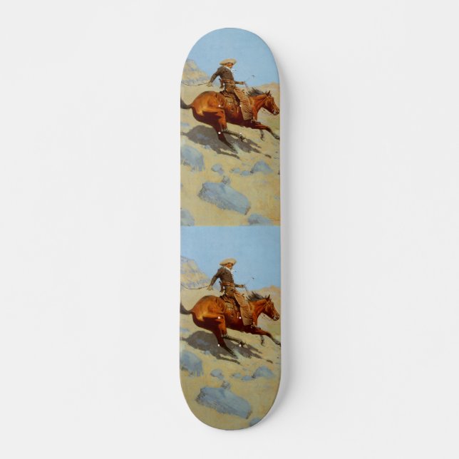 Frederic Remington's The Cowboy (1902) Skateboard (Front)