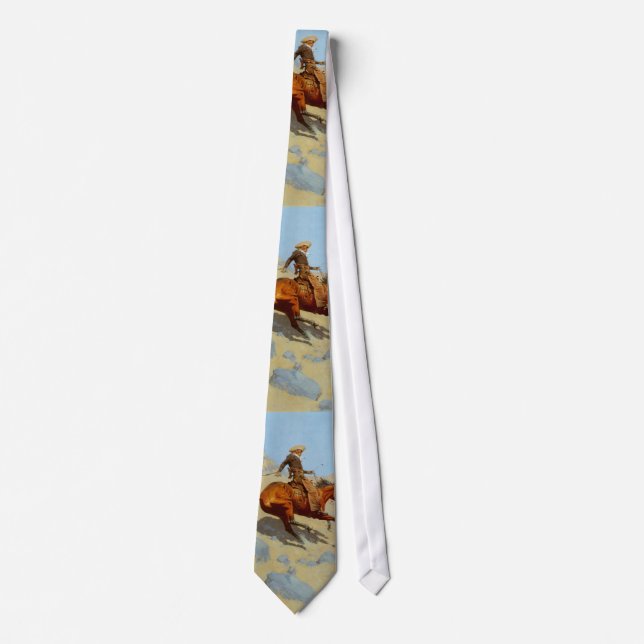 Frederic Remington's The Cowboy (1902) Tie (Front)