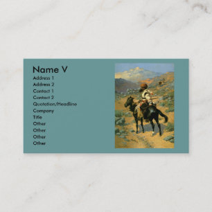 Frederic Remington's The Indian Trapper (1889) Business Card