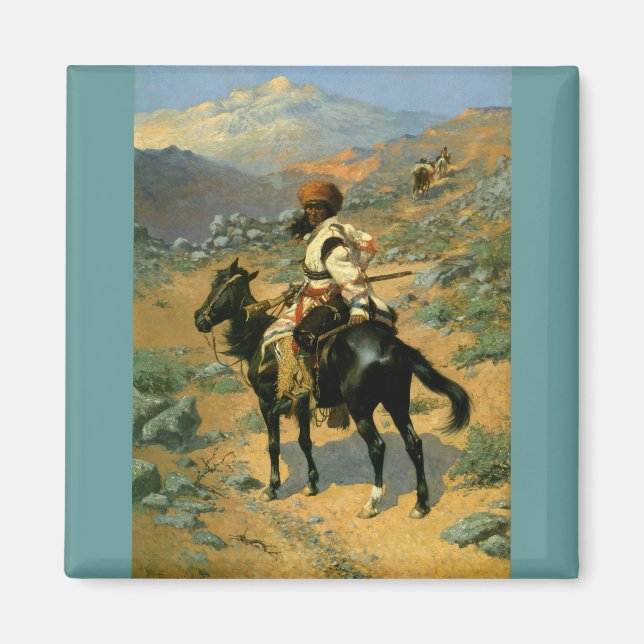 Frederic Remington's The Indian Trapper (1889) Magnet (Front)