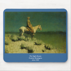 Frederic Remington's The Night Herder (circa 1908) Mouse Pad