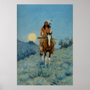 Frederic Remington's The Outlier 1909 Poster