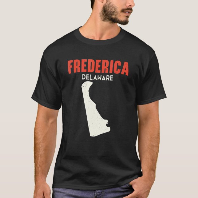 Frederica Delaware USA State America Travel Delawa T-Shirt (Front)