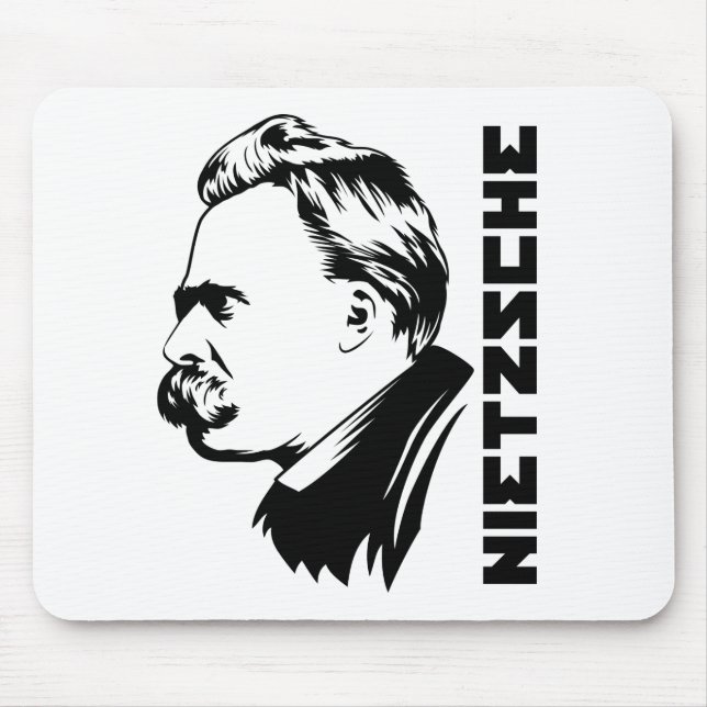 Frederich Nietzsche Portrait Mousepad (Front)