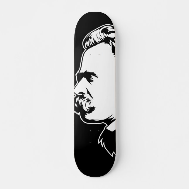 Frederich Nietzsche Portrait Mousepad Skateboard (Front)