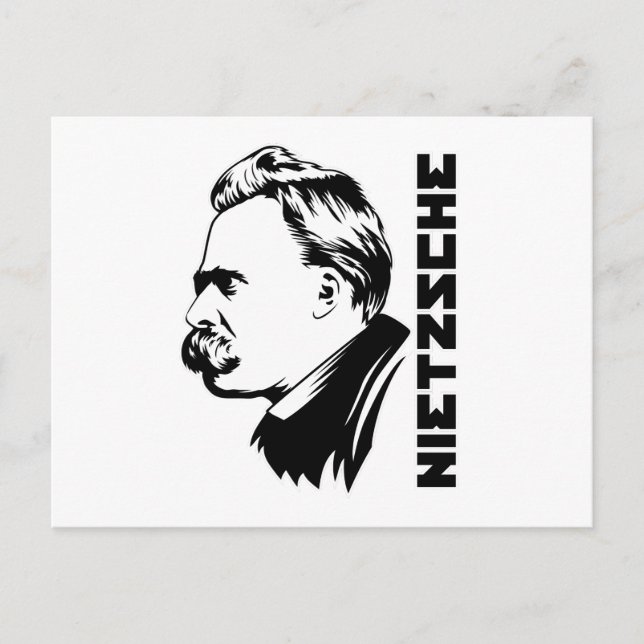 Frederich Nietzsche Portrait Postcard (Front)
