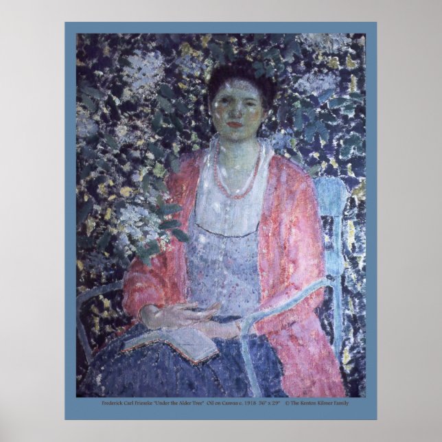 Frederick Carl Frieseke "Under the Alder Tree" Poster (Front)