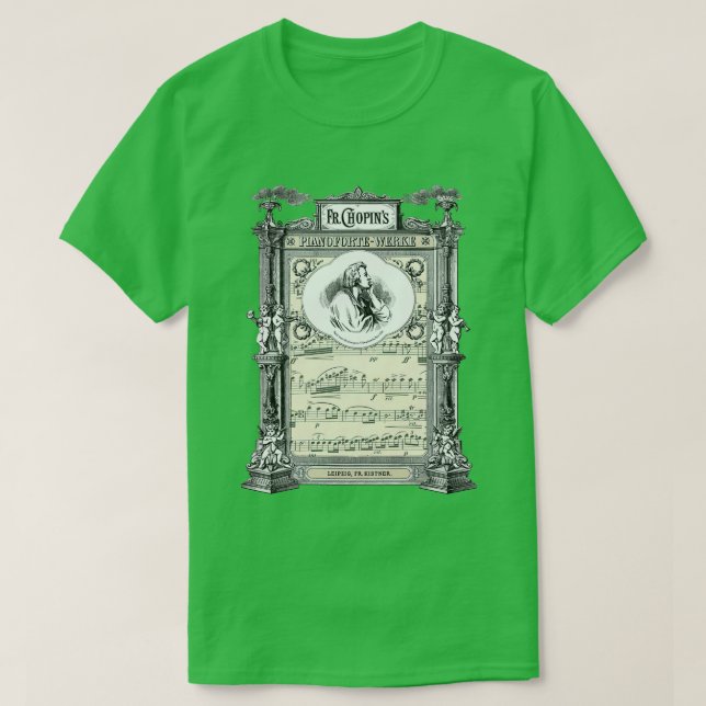 Frederick Chopin Polonaise art  T-Shirt (Design Front)