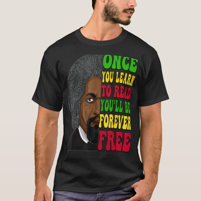 Frederick Douglass African American Black History  T-Shirt (Front)