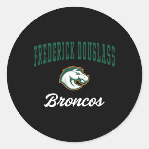 Frederick Douglass High School Broncos Classic Round Sticker