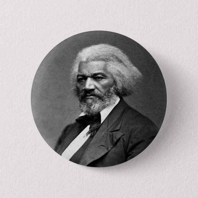 Frederick Douglass Portrait by George K. Warren 6 Cm Round Badge (Front)
