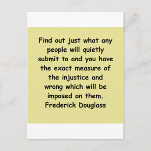 frederick douglass quotes postcard