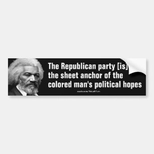 Frederick Douglass Republican Quote Bumper Sticker