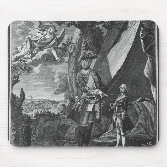 Frederick II  and His Nephew Frederick William Mouse Pad (Front)