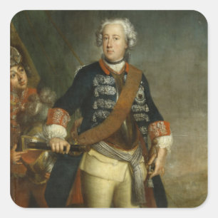 Frederick II as King Square Sticker