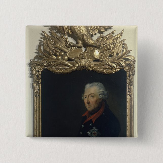 Frederick II of Prussia 15 Cm Square Badge (Front)