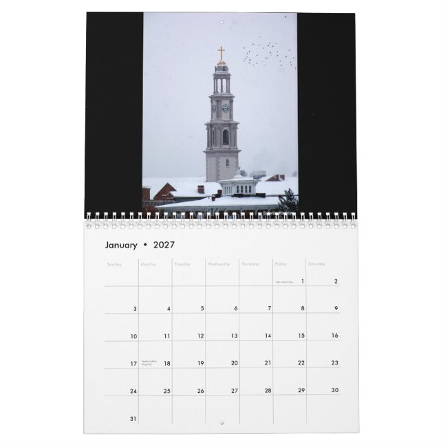 Frederick, Maryland 2012 Calendar (Jan 2027)
