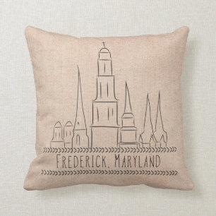 Frederick, MD Throw Pillow