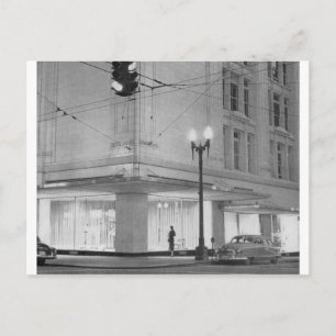 Frederick & Nelson, night view c1952 Postcard