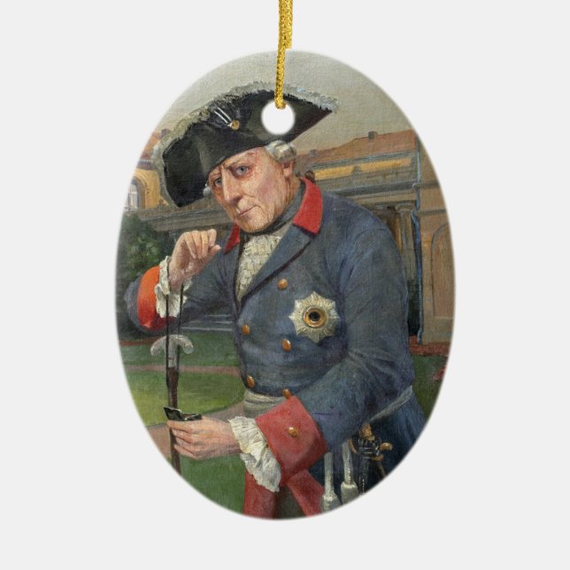 Frederick the Great Ceramic Ornament (Front)