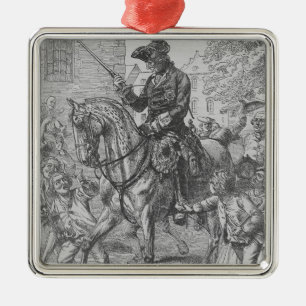 Frederick the Great of Prussia Metal Ornament